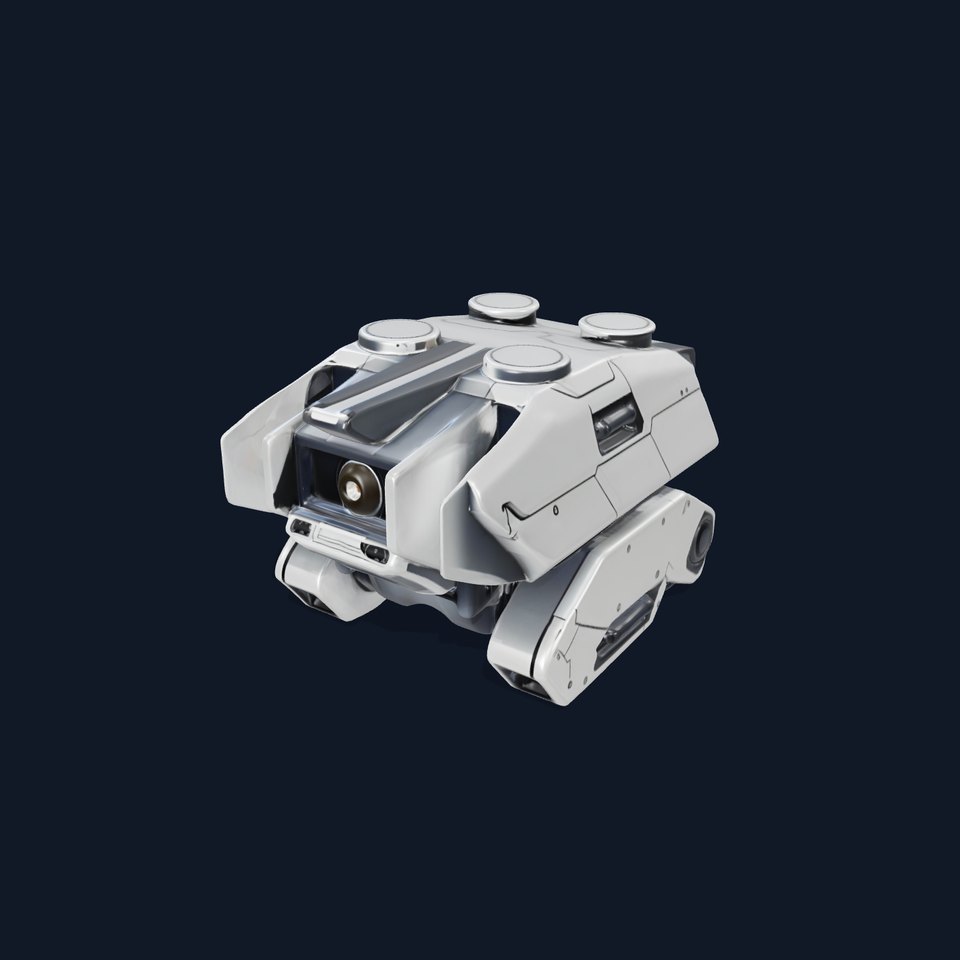 Futuristic Surveillance Drone Model Pack with Detailed Design